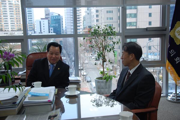 신임 이 석 구로경찰서장 방문